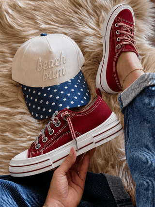 Very G Aman Slip On Sneaker Double, Red - 300 Footwear - The Farmhouse