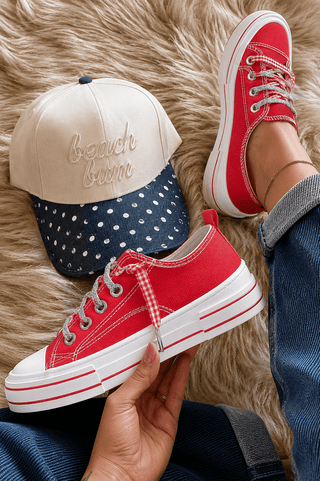 Very G Aman Slip On Sneaker Double, Red - 300 Footwear - The Farmhouse