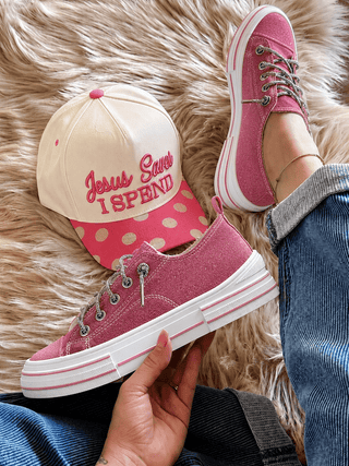 Very G Aman Slip On Sneaker, Pink Sparkle - 300 Footwear - The Farmhouse