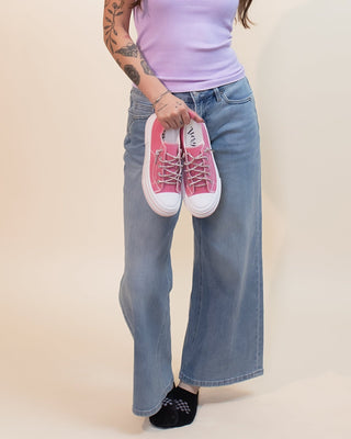 Very G Aman Slip On Sneaker, Pink Sparkle - 300 Footwear - The Farmhouse