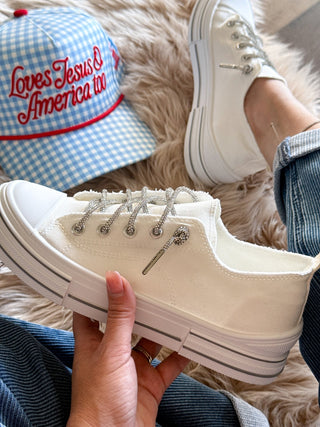 Very G Aman Slip On Sneaker, White - 300 Footwear - The Farmhouse