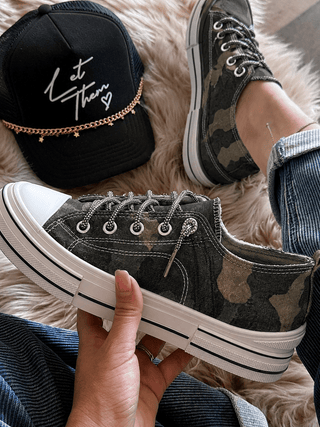 Very G Aman Slip On Sneakers, Khaki Camo - 300 Footwear - The Farmhouse