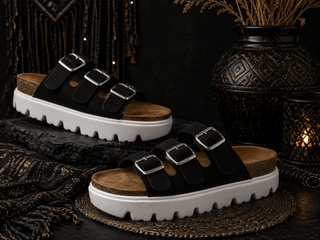 Very G Plaza Slip On Platform Sandal, Black - 300 Footwear - The Farmhouse