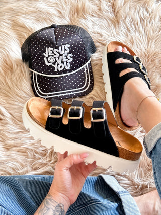 Very G Plaza Slip On Platform Sandal, Black - 300 Footwear - The Farmhouse