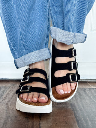 Very G Plaza Slip On Platform Sandal, Black - 300 Footwear - The Farmhouse
