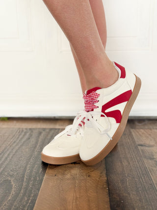 Very G Retro Throwback Sneaker, Red & White - 300 Footwear - The Farmhouse