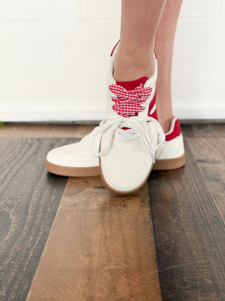 Very G Retro Throwback Sneaker, Red & White - 300 Footwear - The Farmhouse