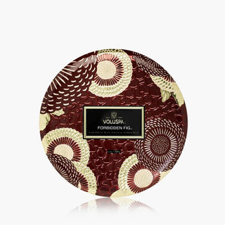 Voluspa 3 Wick Tin 12oz Candle, Forbidden Fig - 410 Candles & Scents - The Farmhouse