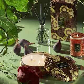 Voluspa 3 Wick Tin 12oz Candle, Forbidden Fig - 410 Candles & Scents - The Farmhouse