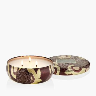 Voluspa 3 Wick Tin 12oz Candle, Forbidden Fig - 410 Candles & Scents - The Farmhouse