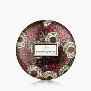 Voluspa 3 Wick Tin 12oz Candle, Goji Tarocco Orange - 410 Candles & Scents - The Farmhouse