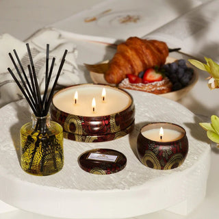 Voluspa 3 Wick Tin 12oz Candle, Goji Tarocco Orange - 410 Candles & Scents - The Farmhouse