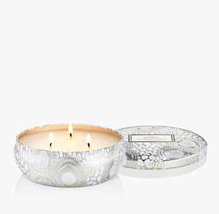 Voluspa 3 Wick Tin 12oz Candle, Sparkling Cuvee - 410 Candles & Scents - The Farmhouse