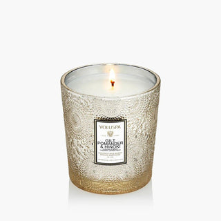 Voluspa Classic 9oz Candle, Gilt Pomander & Hinoki - 410 Candles & Scents - The Farmhouse