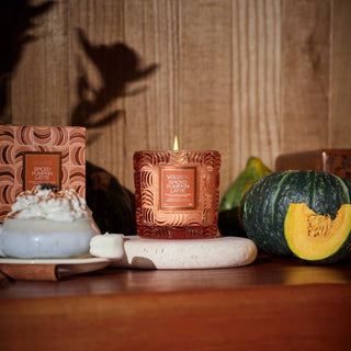 Voluspa Large Jar 12oz Candle, Spiced Pumpkin Latte - 410 Candles & Scents - The Farmhouse