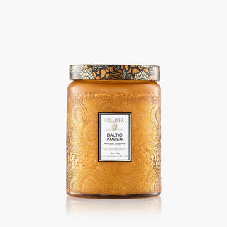 Voluspa Large Jar 18oz Candle, Baltic Amber - 410 Candles & Scents - The Farmhouse