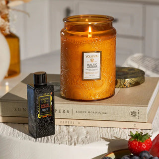 Voluspa Large Jar 18oz Candle, Baltic Amber - 410 Candles & Scents - The Farmhouse