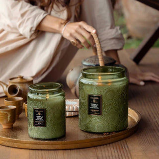 Voluspa Small Jar 5.5oz Candle, Temple Moss - 410 Candles & Scents - The Farmhouse