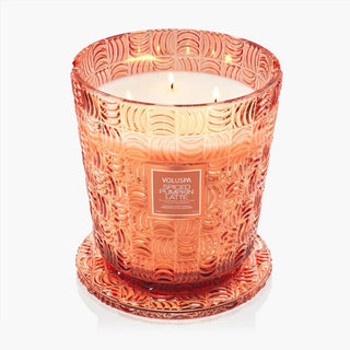 Voluspa XL 5 Wick Hearth 123oz Candle, Spiced Pumpkin Latte - 410 Candles & Scents - The Farmhouse