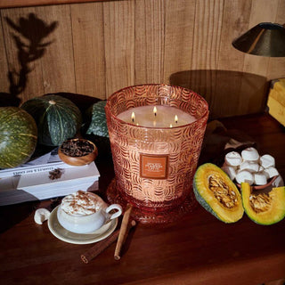 Voluspa XL 5 Wick Hearth 123oz Candle, Spiced Pumpkin Latte - 410 Candles & Scents - The Farmhouse
