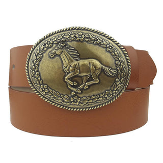 Western Galloping Horse Buckle Belt - The Farmhouse