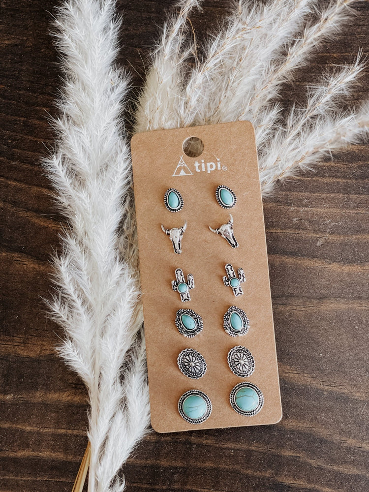 Western Variety Pack Studs - Turquoise - The Farmhouse