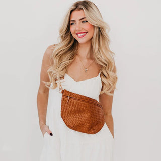 Westlyn Woven Bum Bag, Brown - 280 Bags - The Farmhouse