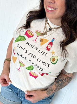 When Life Gives You Limes Crop Tee - 120 Graphic Tees - The Farmhouse