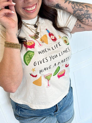 When Life Gives You Limes Crop Tee - 120 Graphic Tees - The Farmhouse