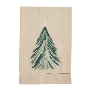 White Tree Painted Towel - The Farmhouse