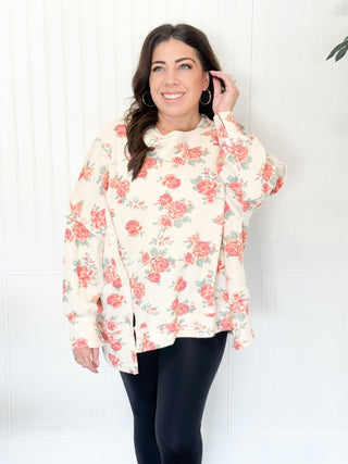 Wildflower Edge Thermal Sweatshirt - 100 Casual Tops - The Farmhouse
