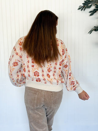 Wildflower Haven Floral Knit Cardigan - 150 Kimonos + Cardigans - The Farmhouse