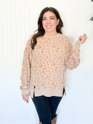 Wildflower Mineral Wash Pullover, Cream - 140 Sweatshirts + Sweaters - The Farmhouse