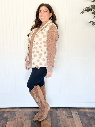 Wildflower Padded Vest, Cream - 160 Outerwear - The Farmhouse