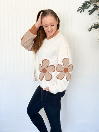 Wildflower Patchwork Top - 140 Sweatshirts + Sweaters - The Farmhouse