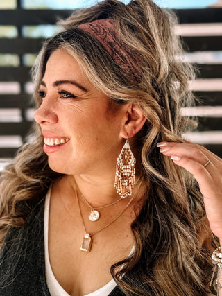 Wilma Blushy Stone Pendant Necklace - 290 Jewelry - The Farmhouse