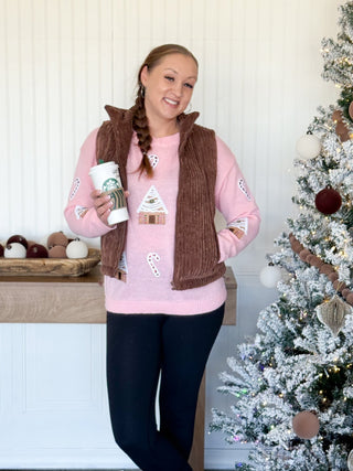 Winter Pines Corduroy Vest, Brown - 160 Outerwear - The Farmhouse