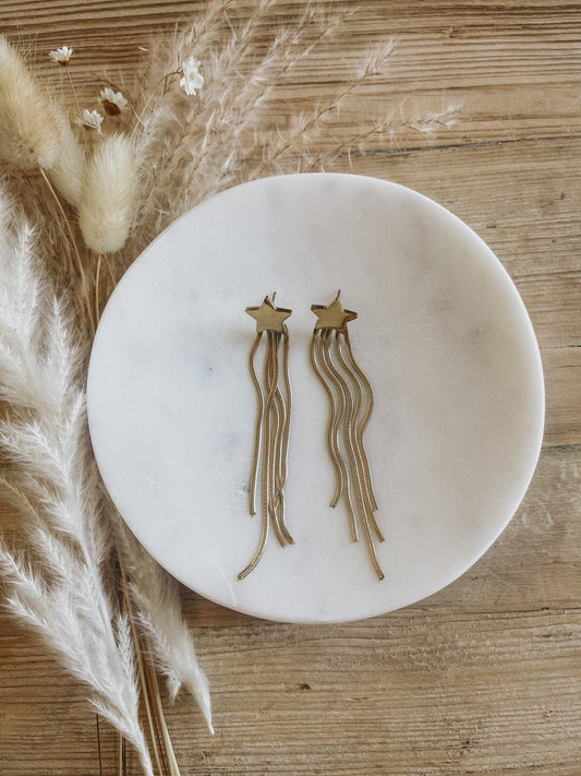 Wish Upon A Star Earrings - Gold - The Farmhouse