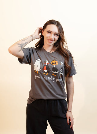 Women's Goose Halloween Party Cotton Graphic Tee - 120 Graphic Tees - The Farmhouse