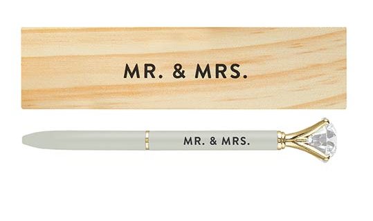 Wood Pen Box - Mr and Mrs - The Farmhouse