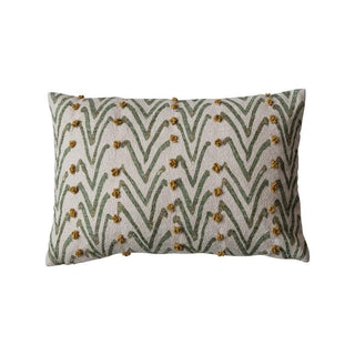 Woven Cotton Blend Printed Lumbar Pillow - The Farmhouse