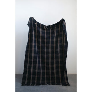 Woven Cotton Blend Throw with Fringe - 420 Home Decor - The Farmhouse
