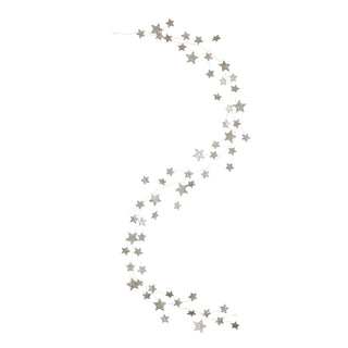 CREATIVE CO-OP Star Shaped Garland with Glitter