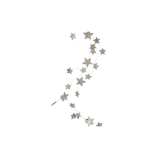 CREATIVE CO-OP Star Shaped Garland with Glitter