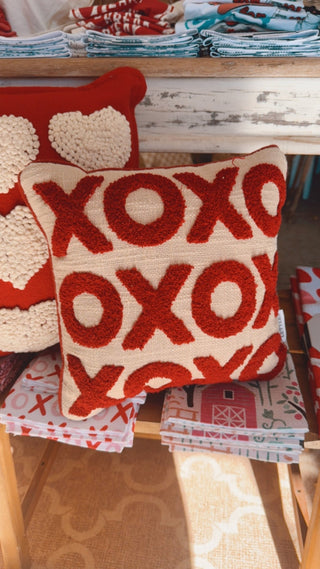 XOXO Hugs and Kisses Small Pillow - The Farmhouse