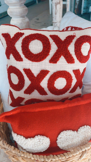 XOXO Hugs and Kisses Small Pillow - The Farmhouse