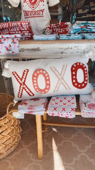 XOXO Love Tassel Pillow - The Farmhouse