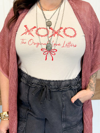 XOXO The Original Love Letter, Natural - 120 Graphic Tees - The Farmhouse