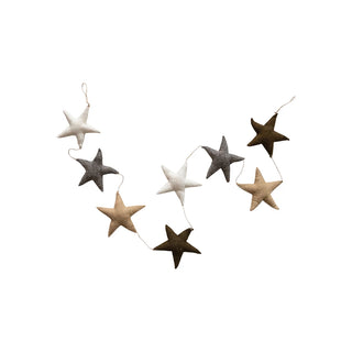 Wool Felt Star Garland Decor