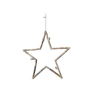 Large Metal Twig Star Ornament